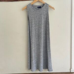 Gap | Super Comfortable Sleeveless Midi Shift Dress in Heather Grey XS